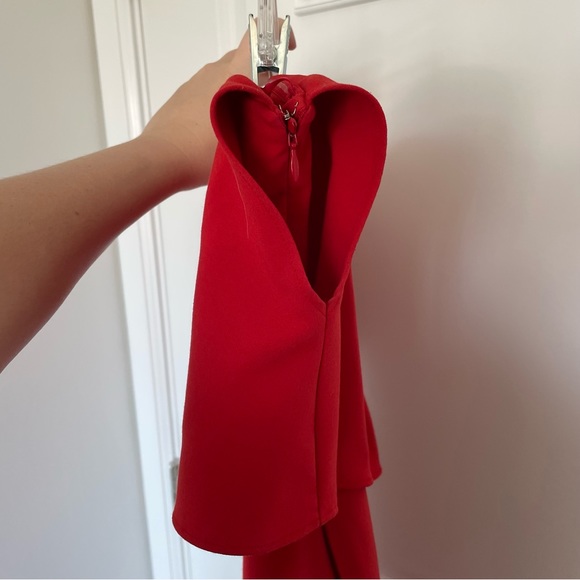 Red Strapless Dress - Picture 2 of 6